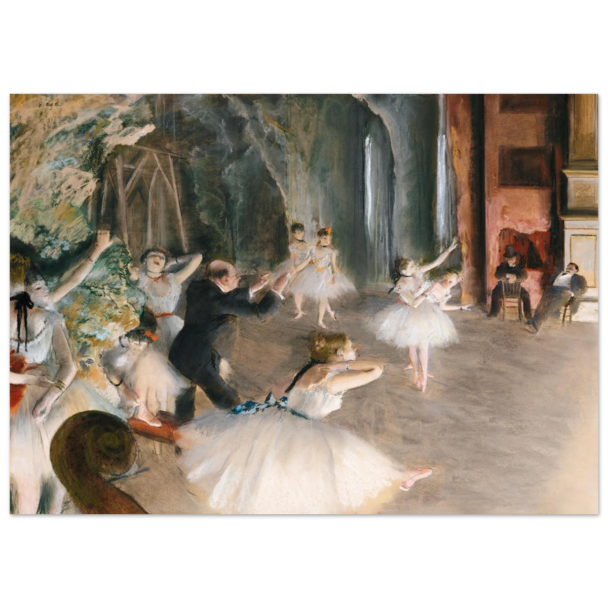 Tableau La Répétition sur scène — Edgar Degas, tirage sans cadre | INKONAL