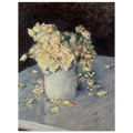 Tableau Roses jaunes dans un vase — Gustave Caillebotte, tirage sans cadre | INKONAL
