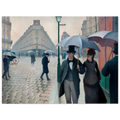 Tableau Rue de Paris, temps de pluie — Gustave Caillebotte, tirage sans cadre | INKONAL