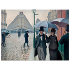 Tableau Rue de Paris, temps de pluie — Gustave Caillebotte, tirage sans cadre | INKONAL
