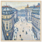 Tableau Rue Halévy — Gustave Caillebotte, tirage cadre bois | INKONAL