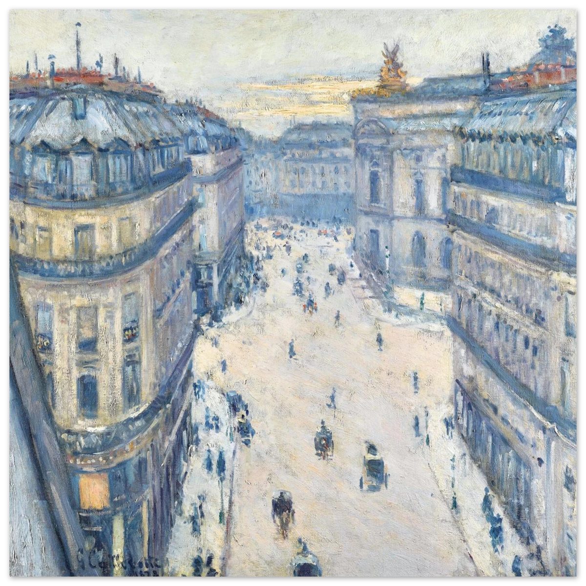 Tableau Rue Halévy — Gustave Caillebotte, tirage sans cadre | INKONAL