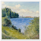Tableau La Seine à Argenteuil — Gustave Caillebotte, tirage cadre blanc | INKONAL
