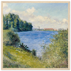 Tableau La Seine à Argenteuil — Gustave Caillebotte, tirage cadre bois | INKONAL