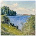 Tableau La Seine à Argenteuil — Gustave Caillebotte, tirage sans cadre | INKONAL