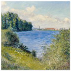 Tableau La Seine à Argenteuil — Gustave Caillebotte, tirage sans cadre | INKONAL