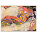 Tableau Serpents d'eau II — Gustav Klimt, tirage cadre bois | INKONAL