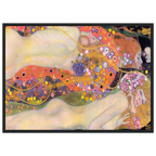 Tableau Serpents d'eau II — Gustav Klimt, tirage cadre noir | INKONAL