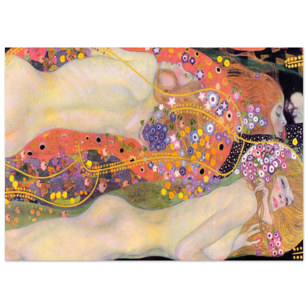 Tableau Serpents d'eau II — Gustav Klimt, tirage sans cadre | INKONAL