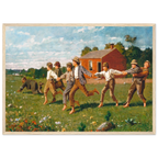 Tableau Snap the Whip — Winslow Homer, tirage cadre bois | INKONAL