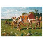 Tableau Snap the Whip — Winslow Homer, tirage sans cadre | INKONAL
