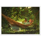 Tableau Soleil et ombre — Winslow Homer, tirage cadre blanc | INKONAL