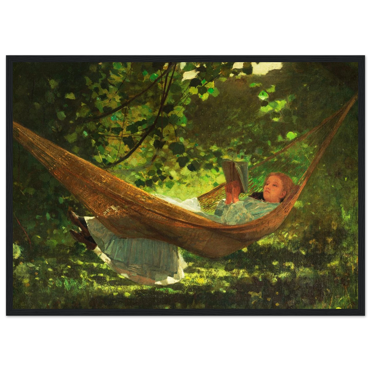 Tableau Soleil et ombre — Winslow Homer, tirage cadre noir | INKONAL