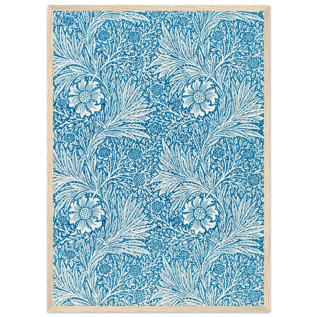 Motif Souci — William Morris, tirage encadré cadre bois | INKONAL