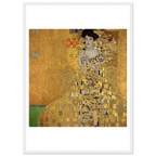 Tableau Portrait d'Adele Bloch-Bauer I — Gustav Klimt, tirage cadre blanc | INKONAL