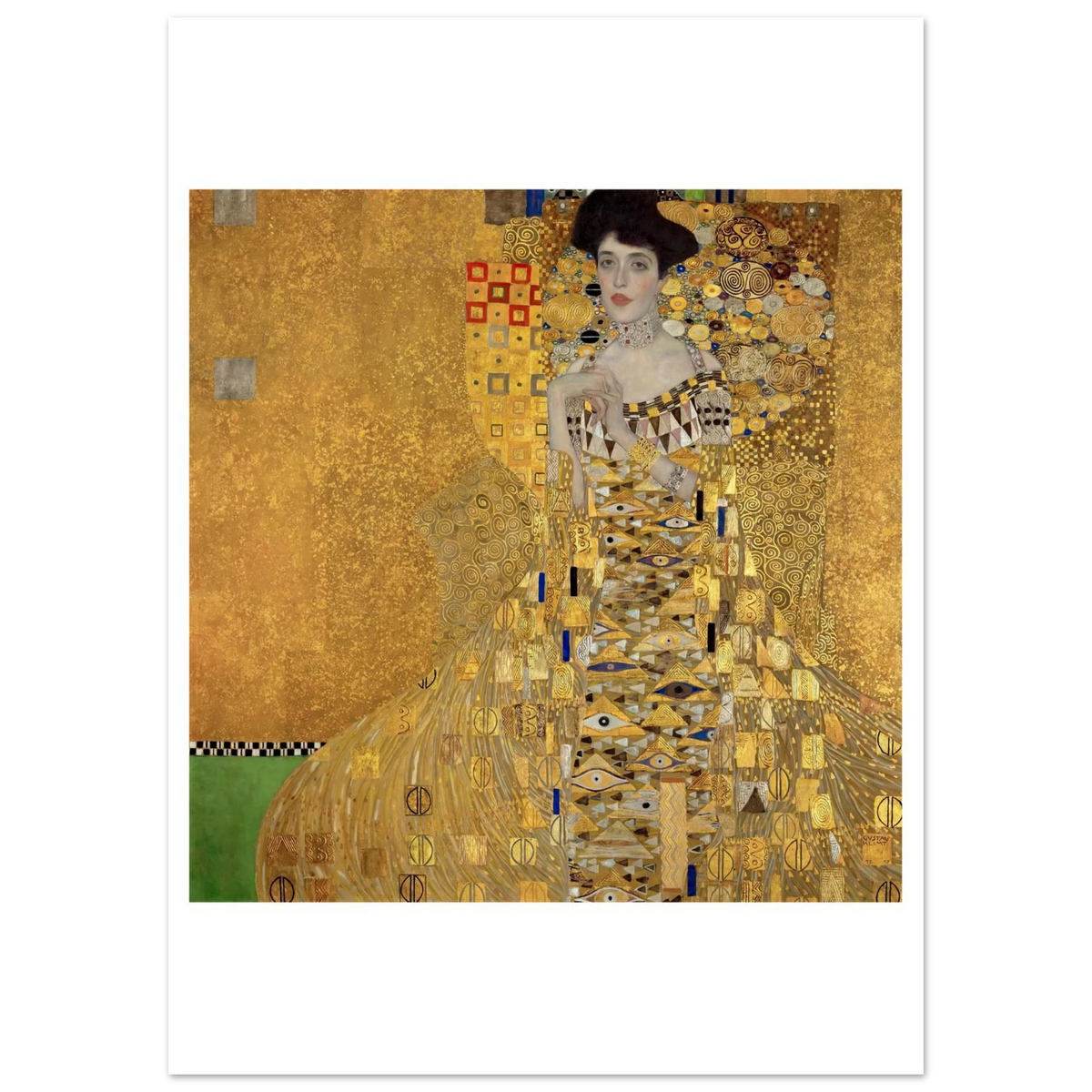 Tableau Portrait d'Adele Bloch-Bauer I — Gustav Klimt, tirage sans cadre | INKONAL