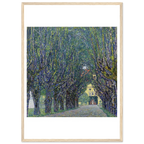 Tableau Allée du parc du château de Kammer — Gustav Klimt, tirage cadre bois | INKONAL
