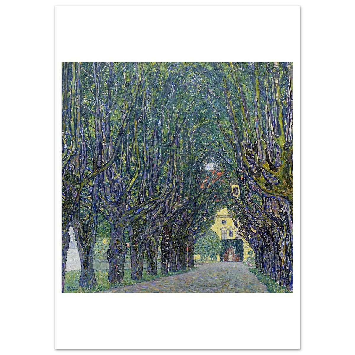 Tableau Allée du parc du château de Kammer — Gustav Klimt, tirage sans cadre | INKONAL