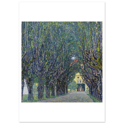 Tableau Allée du parc du château de Kammer — Gustav Klimt, tirage sans cadre | INKONAL