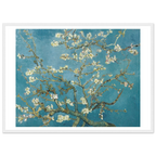 Tableau Amandier en fleurs — Vincent van Gogh, tirage cadre blanc | INKONAL