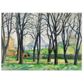 Tableau Les Arbres nus au Jas de Bouffan — Paul Cézanne, tirage sans cadre | INKONAL