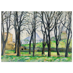 Tableau Les Arbres nus au Jas de Bouffan — Paul Cézanne, tirage sans cadre | INKONAL