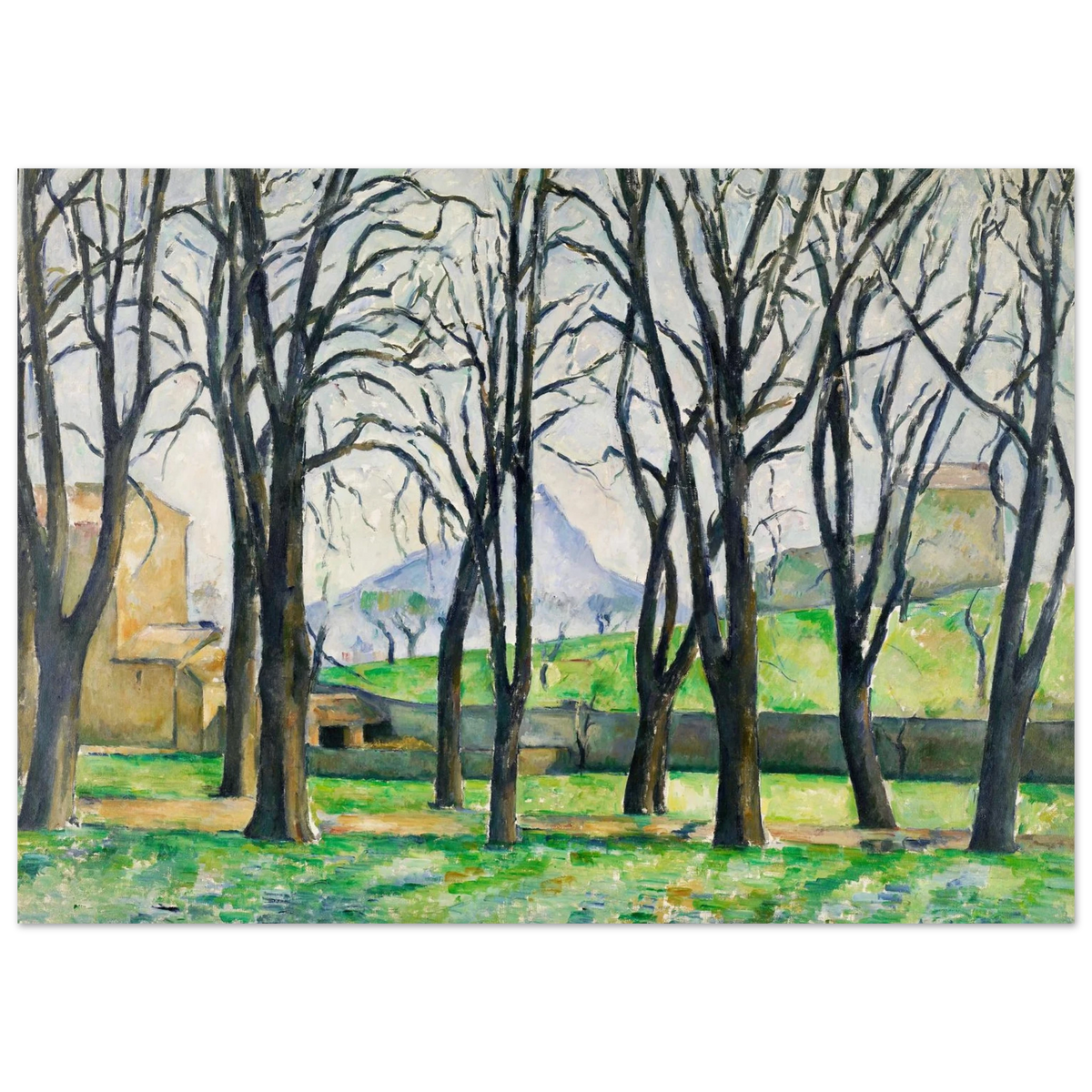 Tableau Les Arbres nus au Jas de Bouffan — Paul Cézanne, tirage sans cadre | INKONAL