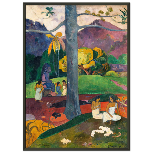 Tableau Autrefois — Paul Gauguin, tirage cadre noir | INKONAL