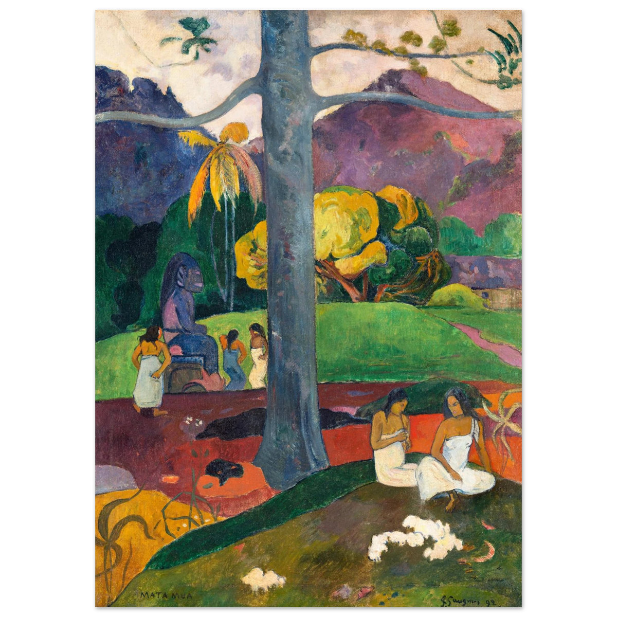 Tableau Autrefois — Paul Gauguin, tirage sans cadre | INKONAL