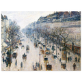 Tableau Boulevard Montmartre, matin d'hiver — Camille Pissarro, tirage sans cadre | INKONAL