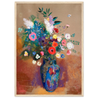 Tableau Bouquet de fleurs — Odilon Redon, tirage encadré cadre bois | INKONAL