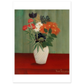 Tableau Bouquet de fleurs aux reines-marguerites et aux tokyos — Henri Rousseau, tirage sans cadre | INKONAL