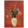 Tableau Bouquet dans un vase chinois — Odilon Redon, tirage sans cadre | INKONAL