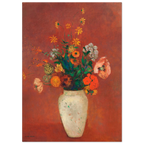 Tableau Bouquet dans un vase chinois — Odilon Redon, tirage sans cadre | INKONAL