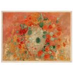 Tableau Capucines — Odilon Redon, tirage encadré cadre bois | INKONAL