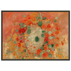 Tableau Capucines — Odilon Redon, tirage encadré cadre noir | INKONAL
