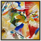 Tableau au centre vert — Wassily Kandinsky, tirage encadré cadre noir | INKONAL