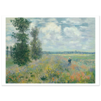 Tableau Champ de coquelicots, environs d'Argenteuil — Claude Monet, tirage sans cadre | INKONAL