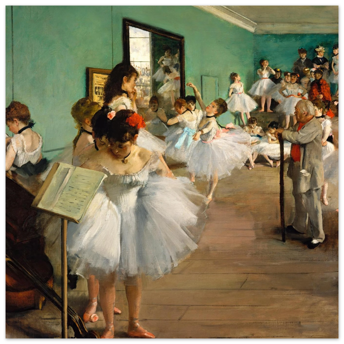 Tableau La Classe de danse — Edgar Degas, tirage sans cadre | INKONAL
