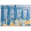 Tableau La Promenade (Paysage aux cyprès) — Henri-Edmond Cross, tirage sans cadre | INKONAL