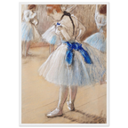 Tableau Danseuse — Edgar Degas, tirage cadre blanc | INKONAL