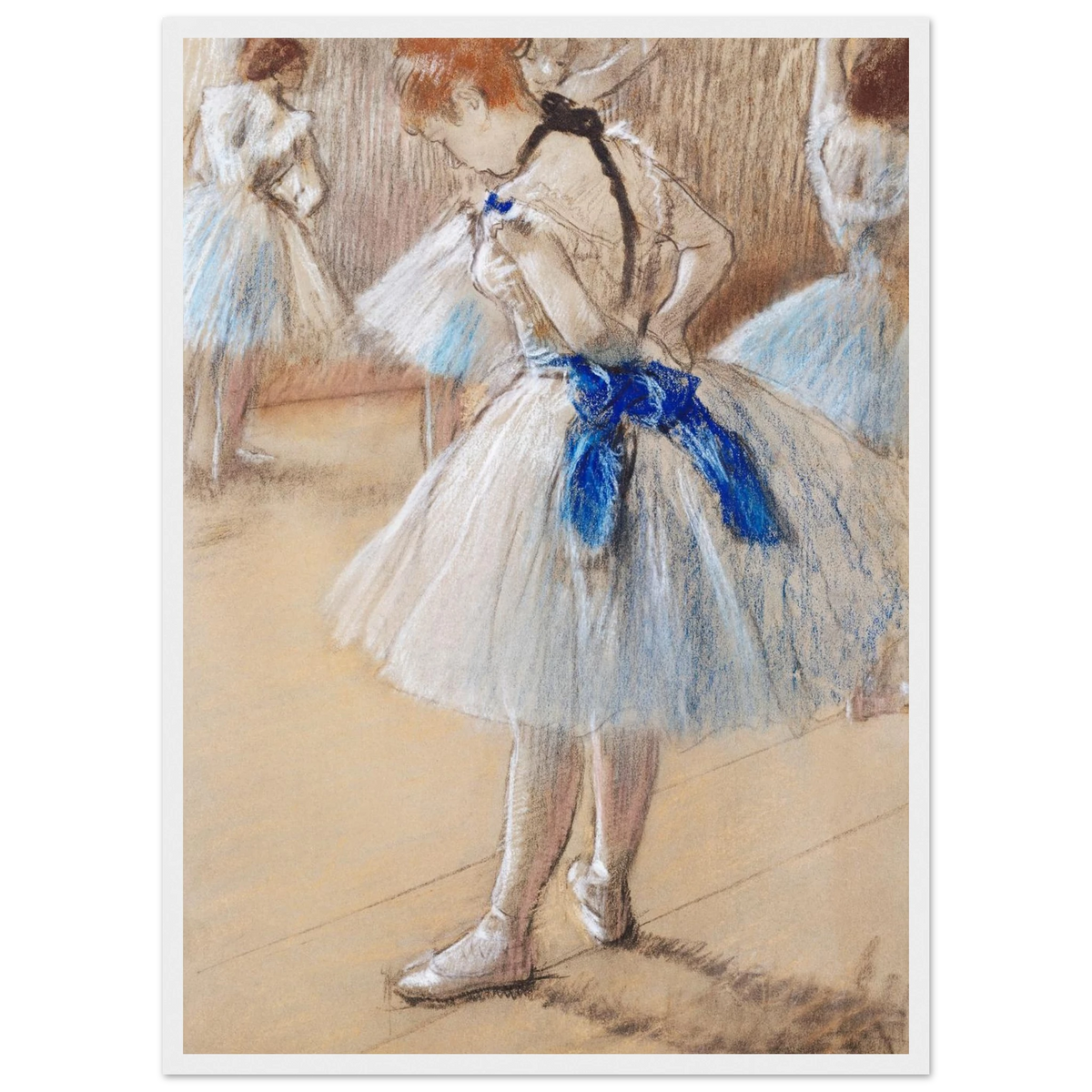 Tableau Danseuse — Edgar Degas, tirage cadre blanc | INKONAL