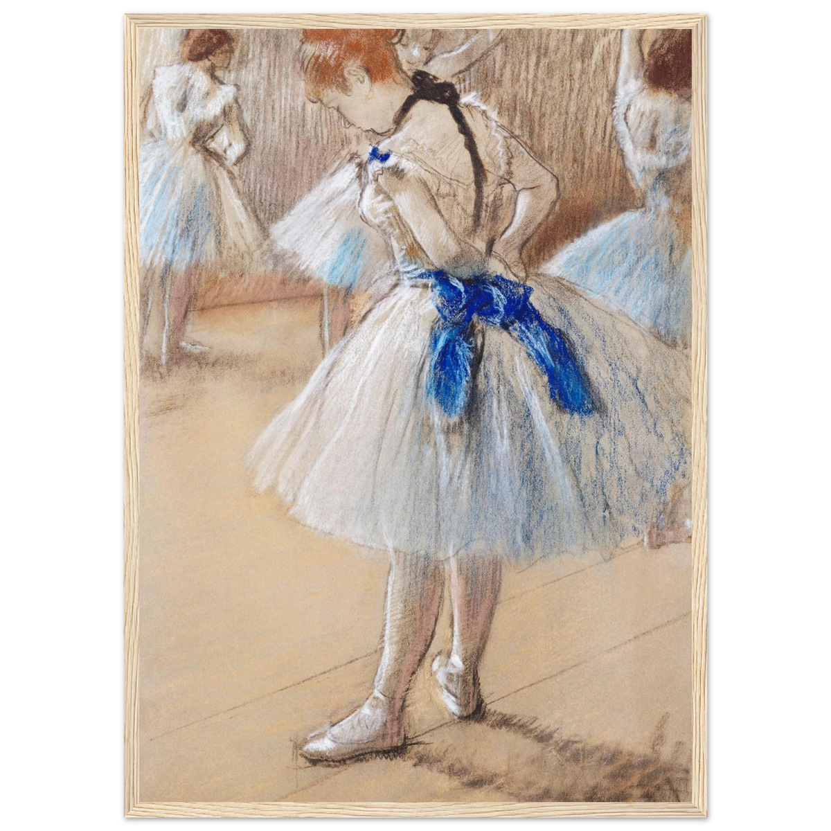 Tableau Danseuse — Edgar Degas, tirage cadre bois | INKONAL