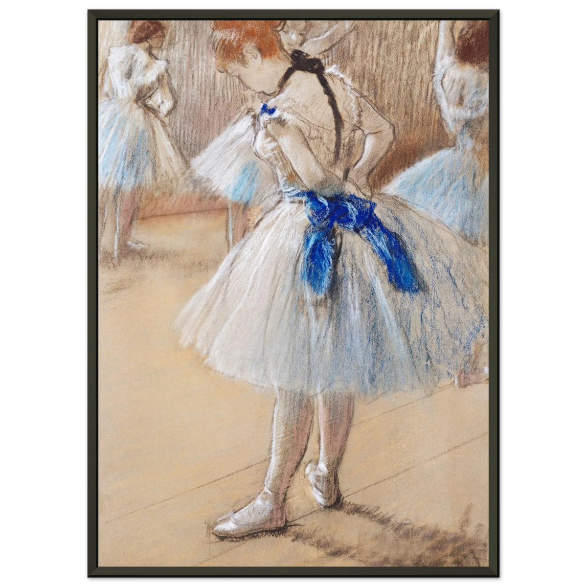Tableau Danseuse — Edgar Degas, tirage cadre noir | INKONAL