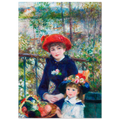 Tableau Deux sœurs (Sur la terrasse) — Pierre-Auguste Renoir, tirage sans cadre | INKONAL