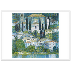 Tableau Église de Cassone — Gustav Klimt, tirage encadré cadre blanc | INKONAL