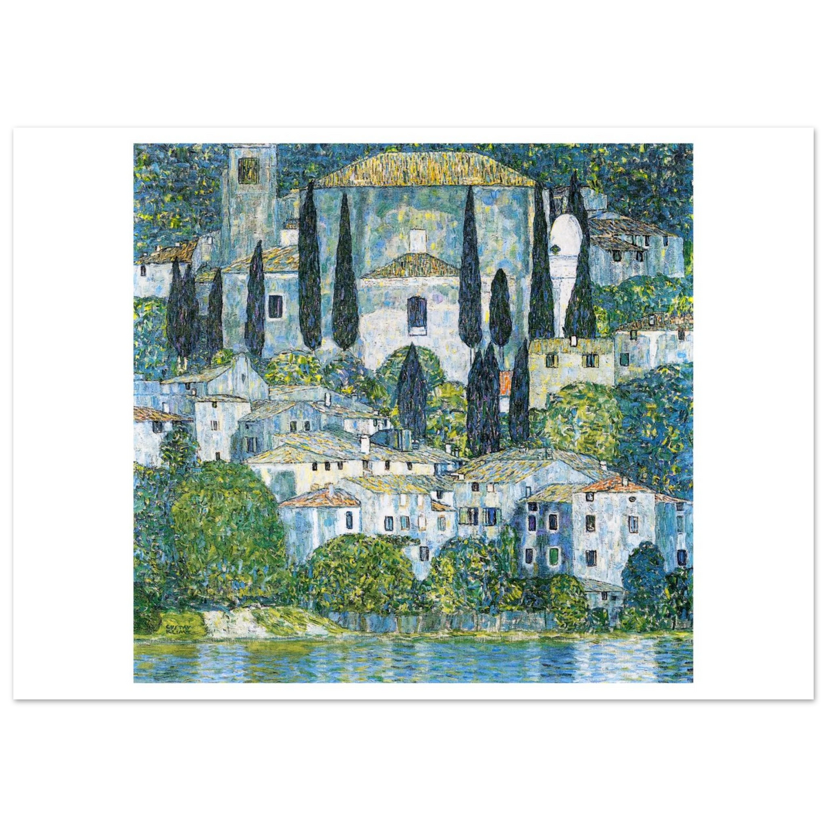 Tableau Église de Cassone — Gustav Klimt, tirage sans cadre | INKONAL