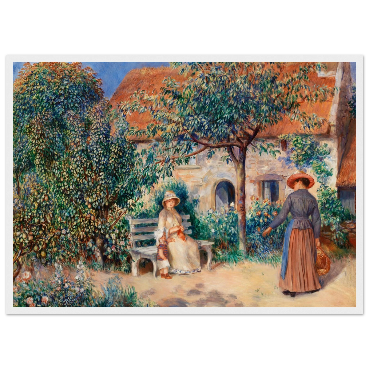 Tableau En Bretagne — Pierre-Auguste Renoir, tirage cadre blanc | INKONAL