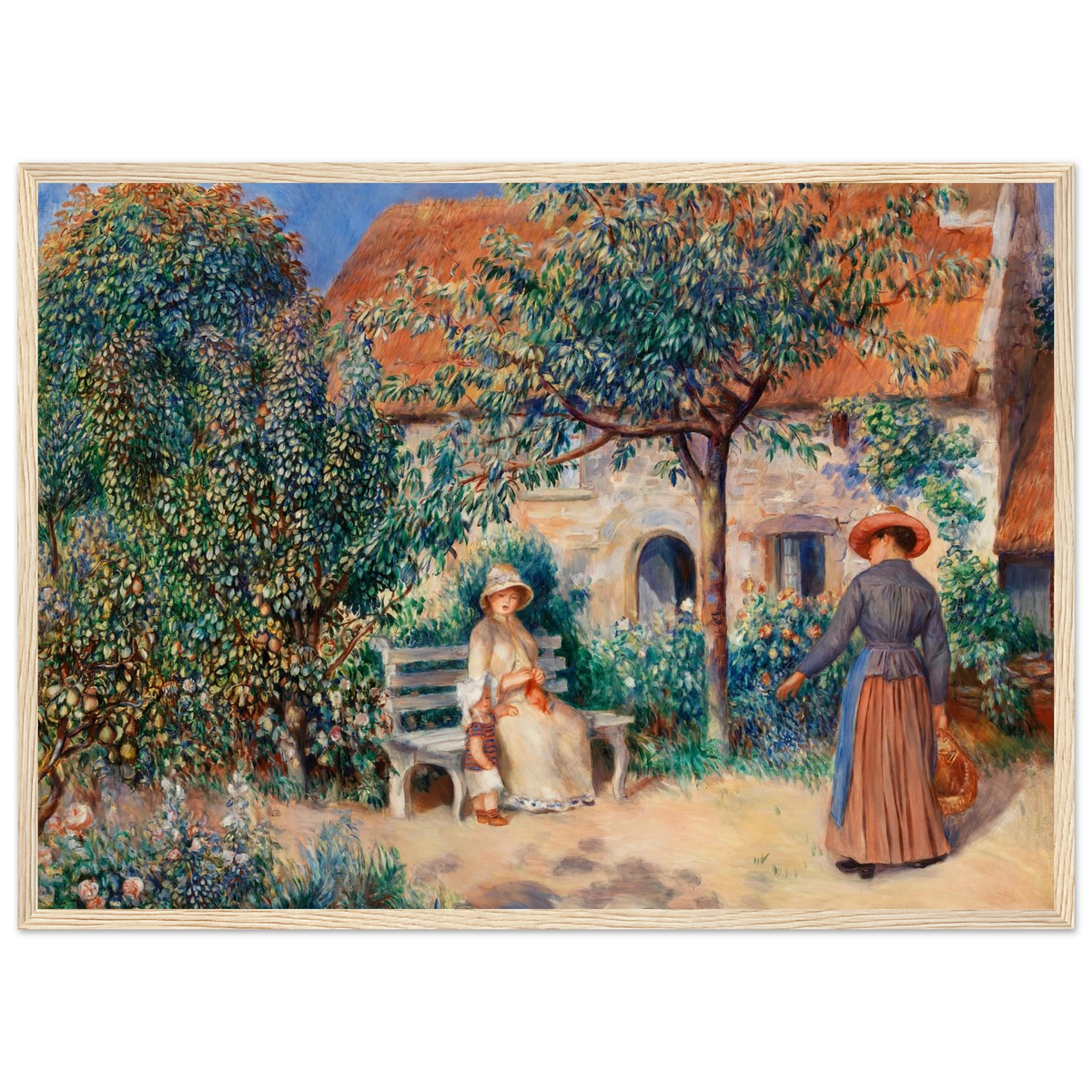 Tableau En Bretagne — Pierre-Auguste Renoir, tirage cadre bois | INKONAL