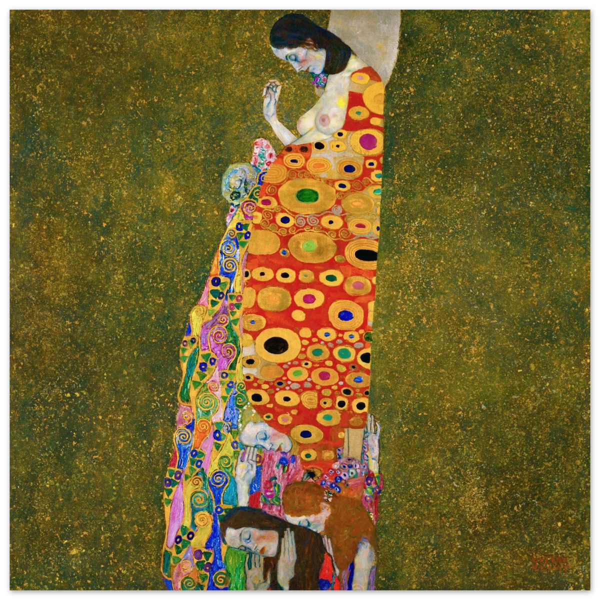 Tableau L'Espoir II — Gustav Klimt, tirage sans cadre | INKONAL